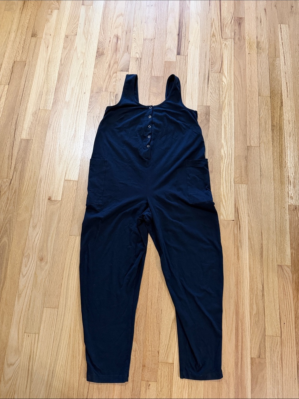 Beyond Nine Organic Cotton Black Jumpsuit Sz S